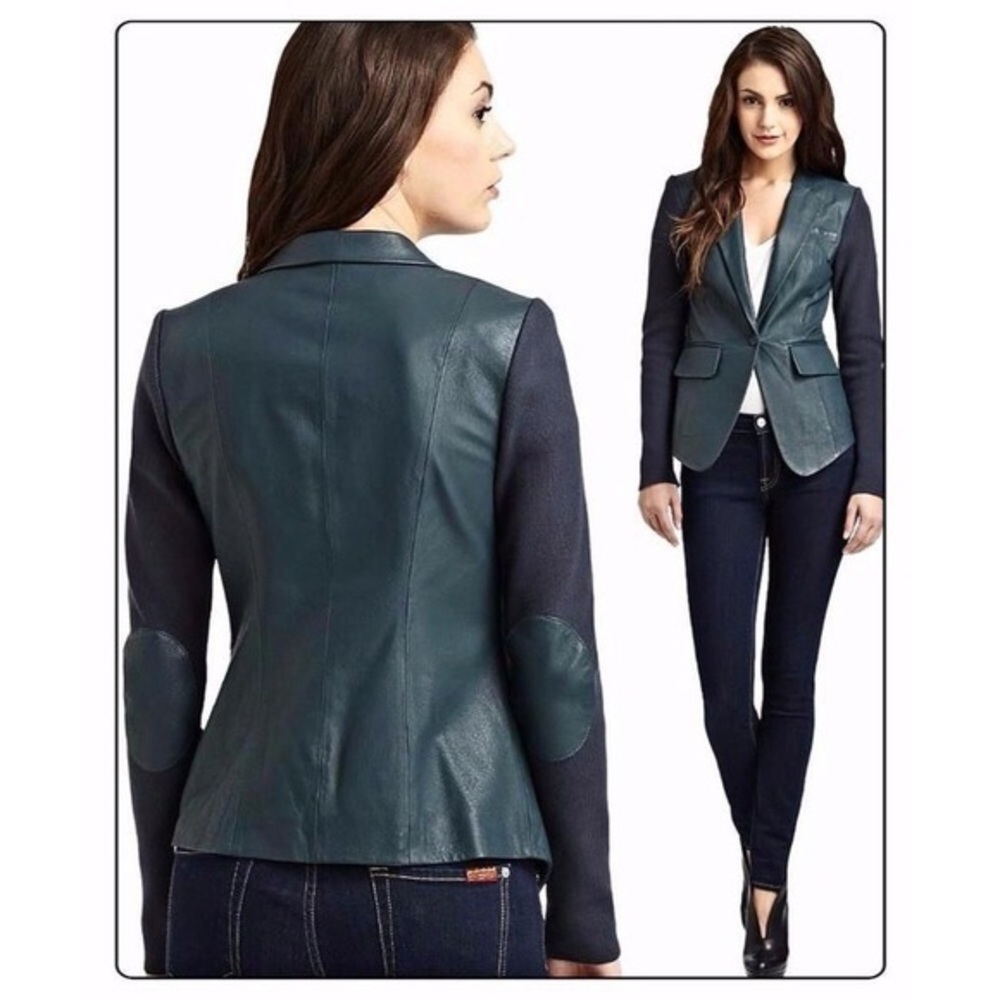 Cut25 by YIGAL AZROUËL Leather Blazer Jacket